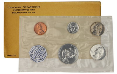 США, Годовой набор 1963 год, ПРУФ, серебро