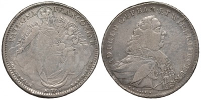 Вюрцбург 1 талер 1764 MP, G.F. LOOS F., Адам Фридрих фон Зайнсхайм (1755-1779)