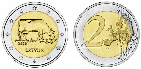 Латвия, 2 евро 2016 год, Сельское хозяйство Латвии