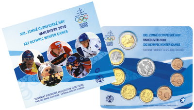 Словакия, Набор монет 2010 года (буклет) №1