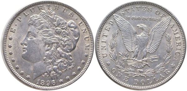 США, 1 доллар 1896 год 