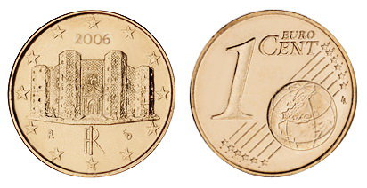 Италия, 1 цент 2006 (UNC, медь)