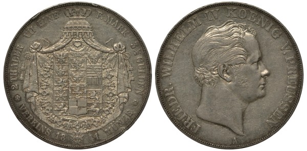 Пруссия 2 талера - 3 1/2 гульдена 1841
