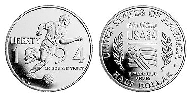 США, 50 центов 1992 год, Чемпионат мира по футболу в США, ПРУФ