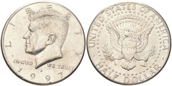 США, 50 центов 1997 год