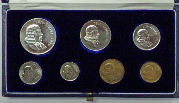 ЮАР, набор из 7 монет 1966 год, ПРУФ