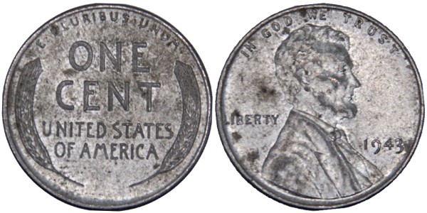 США, 1 цент 1943 год