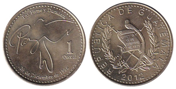 Гватемала, 1 кетцаль 2012 год