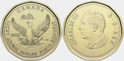 Канада, 1 доллар 2026 год - Счастливый доллар