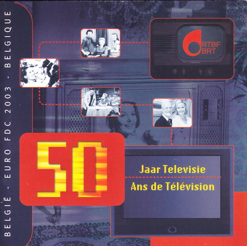 Бельгия, Набор монет 2003 года (буклет) Тип I