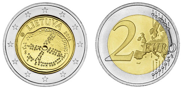Литва, 2 евро 2016 год, Балтийская культура