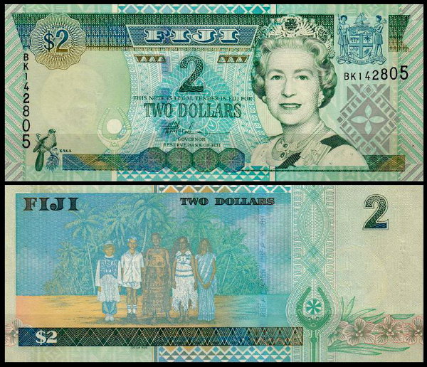 Фиджи 2 доллара 2002 (UNC Pick 104)