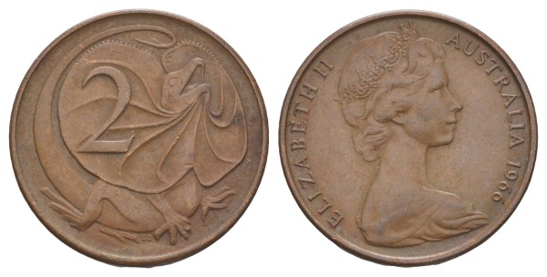 Австралия, 2 цента 1966 год