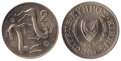 Кипр, 2 цента 2004 год