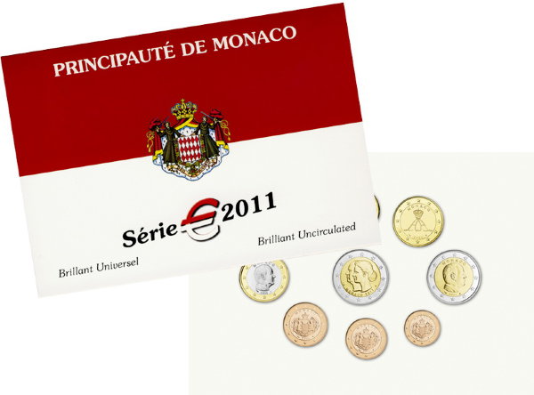 Монако, Набор монет 2011 года (буклет)