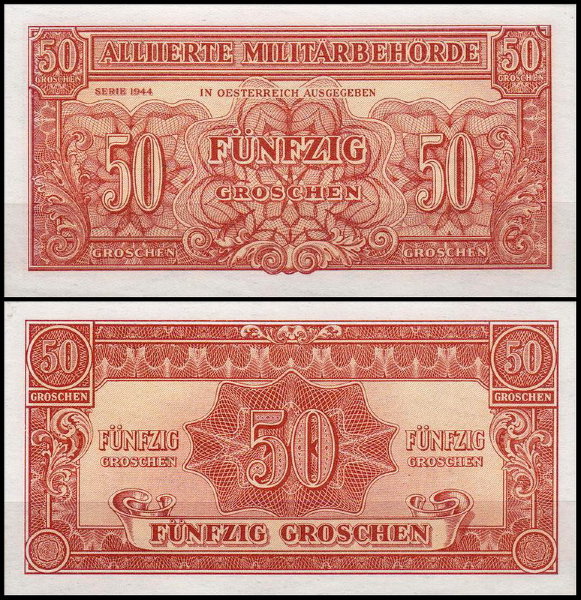 Австрия 50 грошей 1944 (UNC Pick 102b)