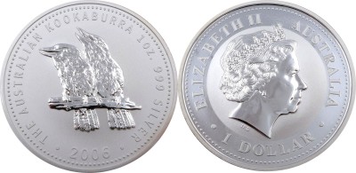 Австралия, 1 доллар 2006 год, кукабарра