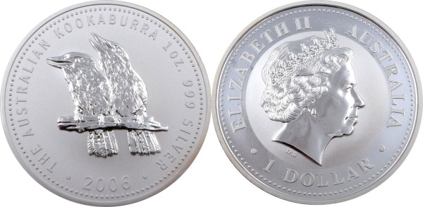 Австралия, 1 доллар 2006 год, кукабарра
