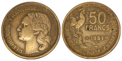 Франция, 50 франков 1951 год