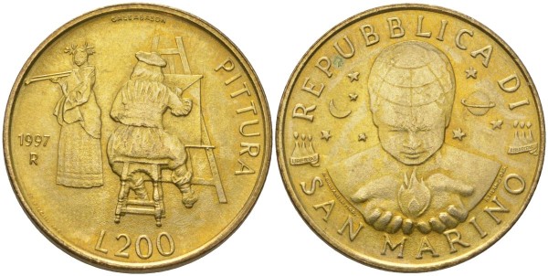 Сан Марино, 200 лир 1997 год