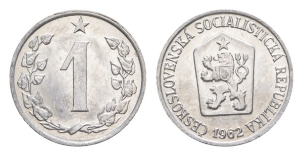 Чехословакия, 1 геллер 1962 год