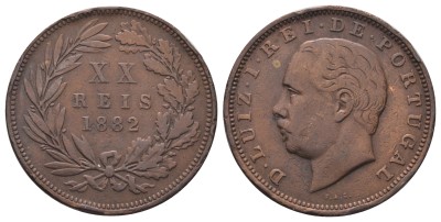 Португалия, 20 рейсов 1882 год