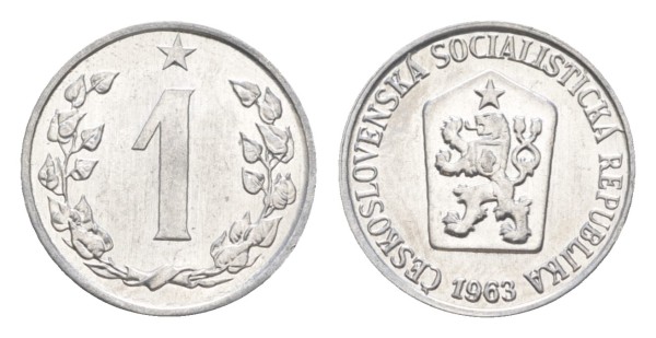 Чехословакия, 1 геллер 1963 год