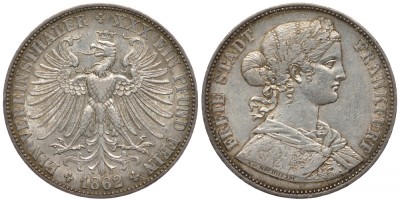 ФРАНКФУРТ 1 ТАЛЕР 1862