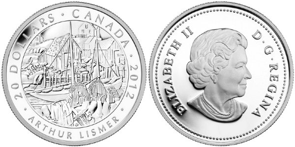 Канада, 20 долларов 2012 год, Рыбацкая деревня, ПРУФ