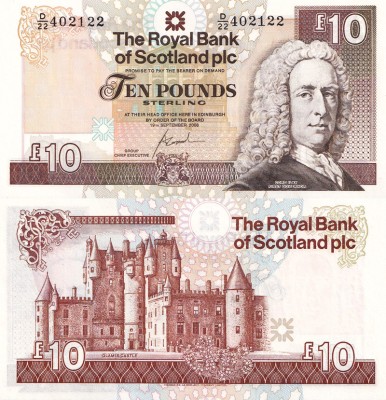Шотландия 10 фунтов 2006 (UNC Pick 353b)