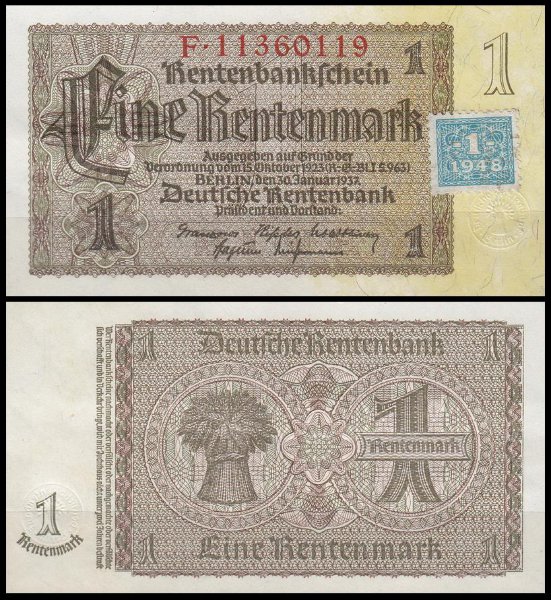ГДР 1 марка 1948 (XF Pick 1)