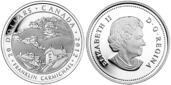 Канада, 20 долларов 2012 год, Кобальтовые дома, ПРУФ