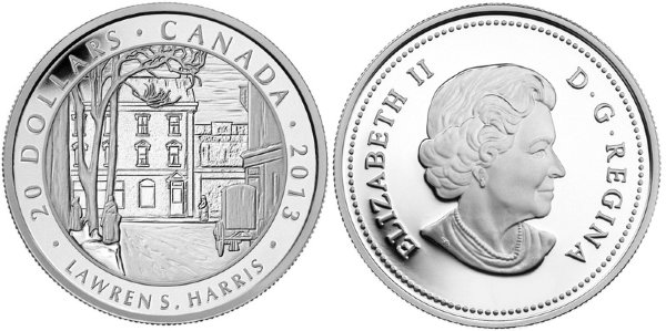 Канада, 20 долларов 2013 год, Улицы Торонто, зимнее утро, ПРУФ