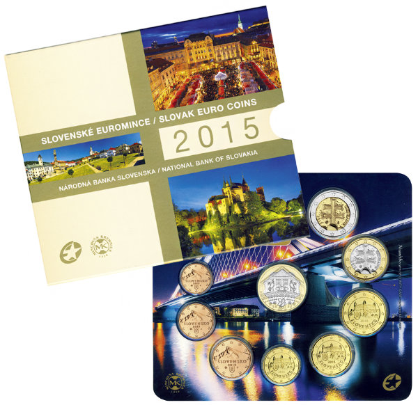 Словакия, Набор монет 2015 года (буклет) №4