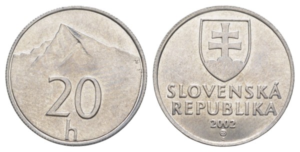 Словакия, 20 геллеров 2002 год
