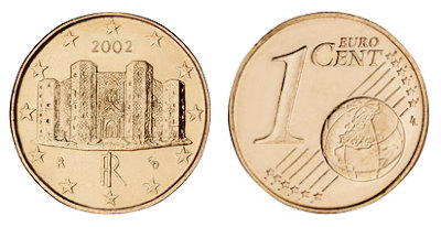 Италия, 1 цент 2002 (UNC, медь)
