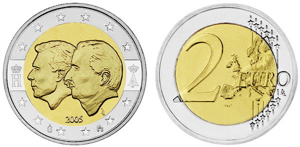 Бельгия, 2 евро 2005 год, Экономический союз Бельгии и Люксембурга