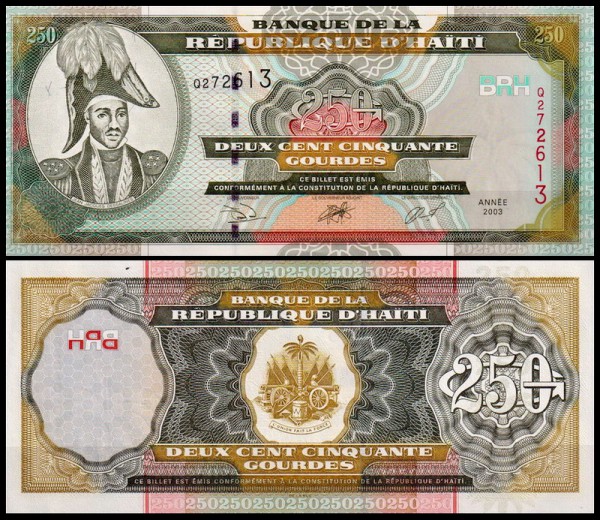 Гаити 250 гурд 2000-2005 (UNC Pick 269)
