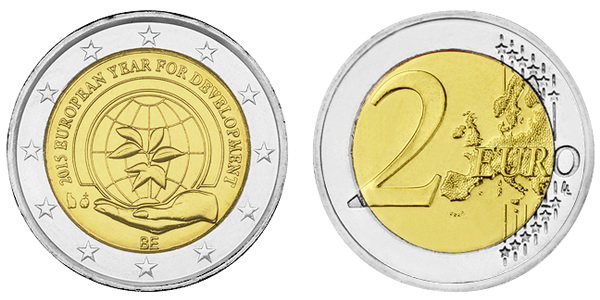 Бельгия, 2 евро 2015 год, Европейский год развития