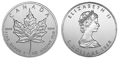 Канада, 5 долларов 1988 год, Серебро