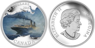 Канада, 20 долларов 2014 год, Императрица Ирландии, ПРУФ
