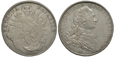Бавария 1 талер 1778 А, Максимилиан III Иосиф (1745-1777)