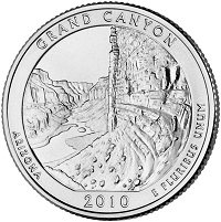 США, 25 центов 2010 год, Национальный парк Гранд-Каньон
