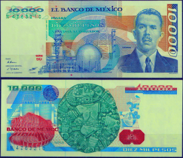 Мексика 10000 песо 1983 (UNC Pick 84)