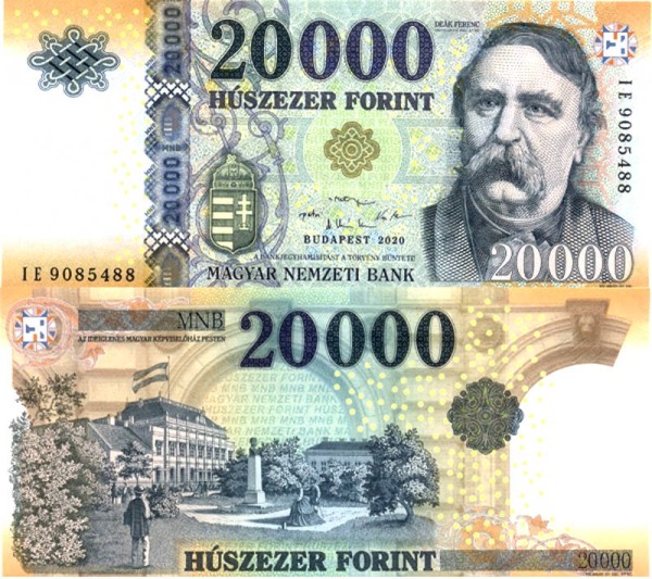 Венгрия 20000 форинтов 2020 (UNC Pick NEW)