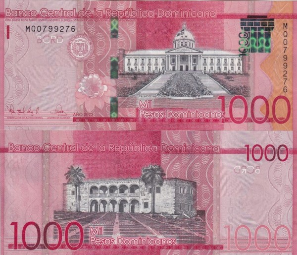 Доминикана 1000 песо 2023 (UNC Pick 193)