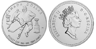 Канада, 1 доллар 1993 год, Кубок Стенли