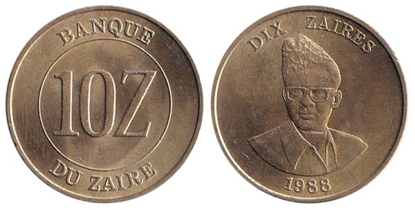 Заир, 10 заир 1988 год