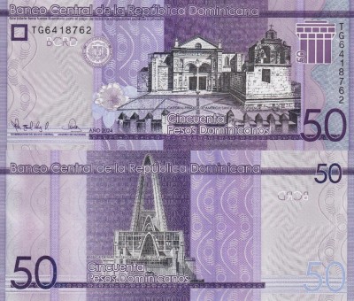 Доминикана 50 песо 2024 (UNC Pick 189)