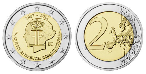 Бельгия, 2 евро 2012 год, Конкурс музыкантов им, королевы Елизаветы